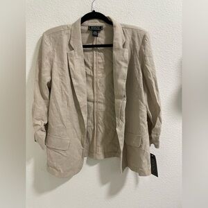 NYCC Women's Beige linen Blazer